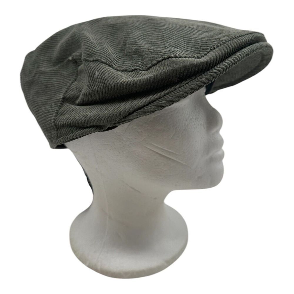 Frye Newsboy Driving‎ Hat Cap Men's OSFM Green Corduroy Cabbie NWT